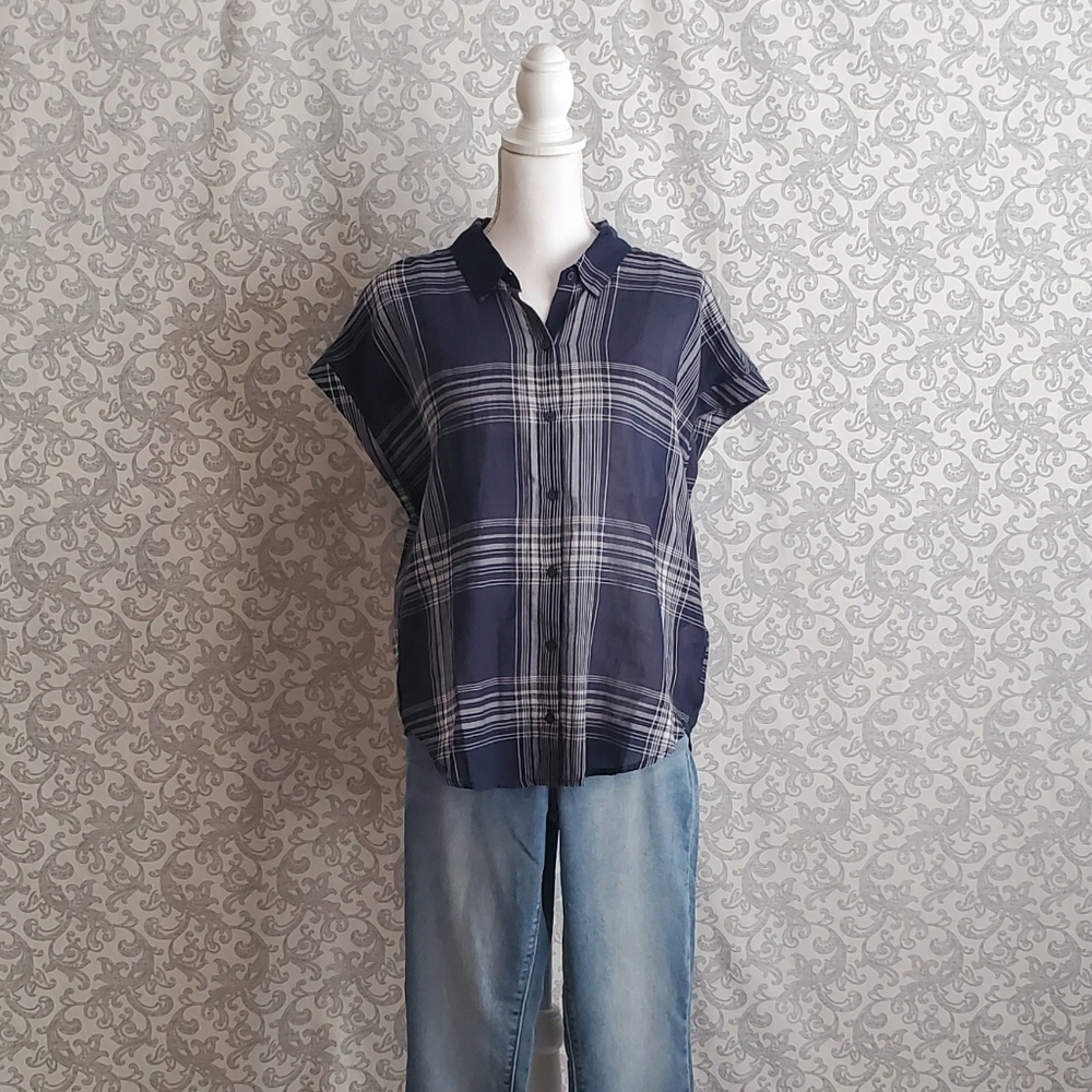 Lucky Brand 100% Cotton Short Sleeve Top (…
